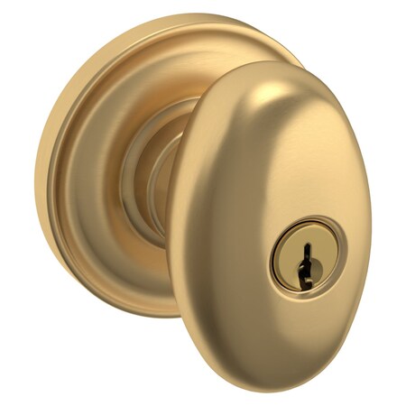 Baldwin Entry Door Knobs Lifetime Satin Brass 5225.044.ENTR